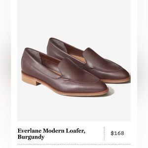 Everlane Modern Loafer in burgundy | women us 7
